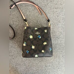 Coach floral bucket purse